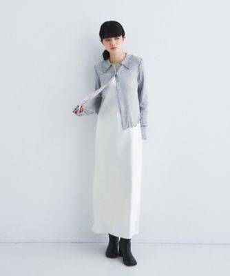 edge－fit ribbed cardigan