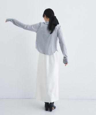 edge－fit ribbed cardigan