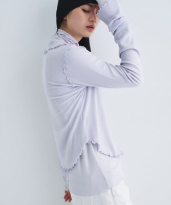 edge－fit ribbed cardigan