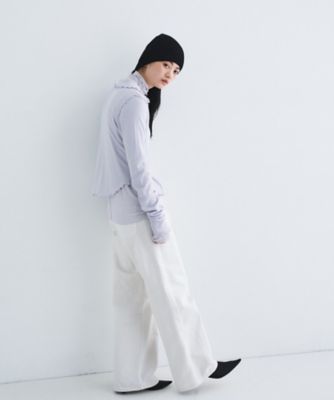 edge－fit ribbed cardigan