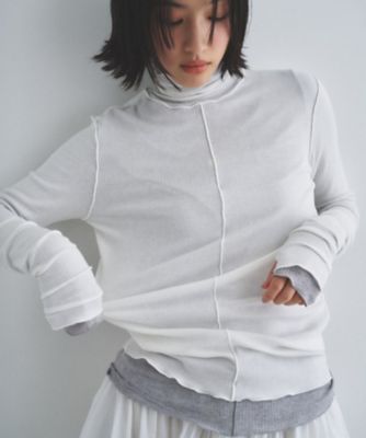 ＜CODE A (Women)＞ｅｄｇｅ－ｆｉｔ　ｒｉｂｂｅｄ　ｔｕｒｔｌｅｎｅｃｋ（２００２６０１９０２）