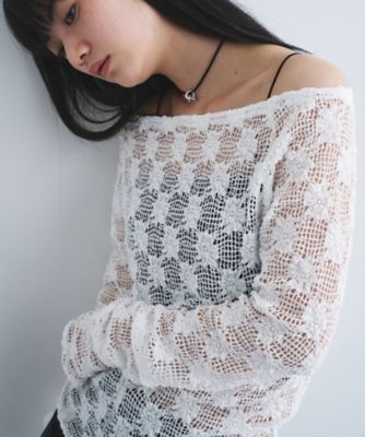 ＜CODE A (Women)＞ｆｌｏｒａｌ　ｌａｃｅ　ｔｏｐｓ（２００２６０１９４４）