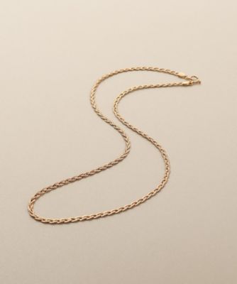 ＜COCOSHNIK (Women)＞Ｋ１８ベネフラット三つ編み　ネックレス（２００２６０１９６８）