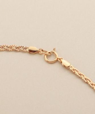 K18ベネフラット三つ編み ネックレス（2002601968