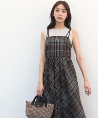 貴島明日香さん着用】夏を楽しむ一枚、マドラスチェックキャミ