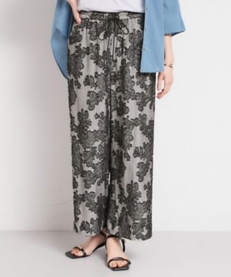 ＜THE SHOP TK (Women)＞大人のリゾートスタイルに　ジャカードイージーパンツ（２００２６０１９９５）