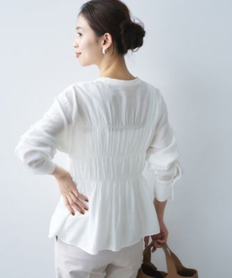 リラックスシャーリングブラウス（2002602007） | UNTITLED