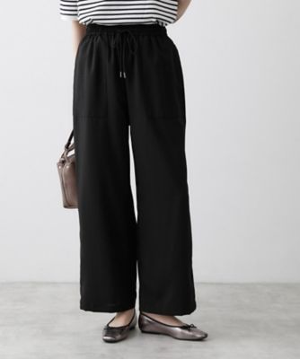 ＜Dessin (Women)＞【接触冷感／ウエストゴム／洗える／ＵＶカット】イージーワイドパンツ（２００２６０２０１１）