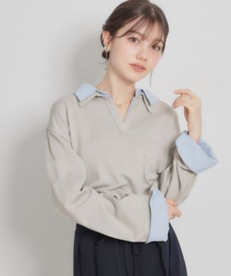 ＜COUTURE BROOCH (Women)＞布帛ドッキングプルオーバー（２００２６０２５００）