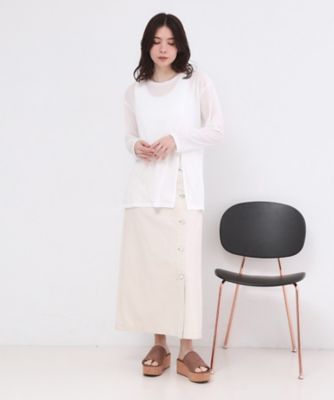 RNA  新品・タグ付き薄手カットソー☆週末お値下げ アーティスティックプリントカットソー ／洗える | TRUNK HIROKO