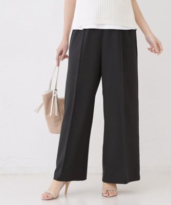 ＜COUP DE CHANCE (Women)＞【手洗い可】きれいめイージーパンツ（２００２６０２６５２）