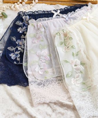 TYX noblesse レースラッフルパンツ レースラッフルワイドパンツ – ANNA SUI NYC
