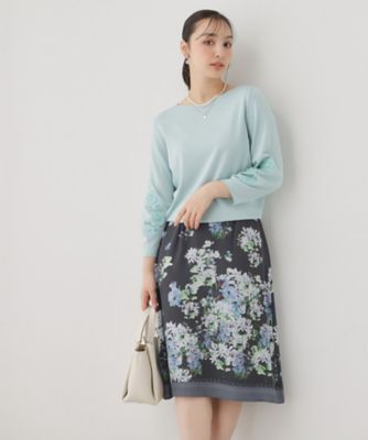 ＜SUNAUNA (Women)＞【ｃｏ　ｃｒｅａｔｉｏｎ　ａｎｄ　ｙｏｕｒｓ／ＳＳ～Ｌ】多色花柄プリントスカート（２００２６０２８２０）