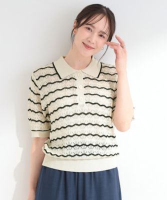 leinwande シアーニットポロ leinwande / ラインヴァンド シアーポロシャツ 【公式通販】