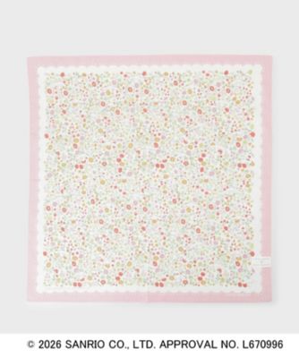 ＜LAURA ASHLEY＞プリントハンカチ　シナモロール　小花（２００２６０３２０３）