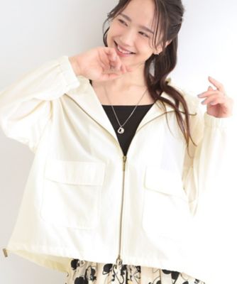 ＜SHOO LA RUE (Women)＞【Ｓ－ＬＬ／ＵＶ】シルエット変化を楽しめる　シアーフーディーブルゾン（２００２６０３２１１）