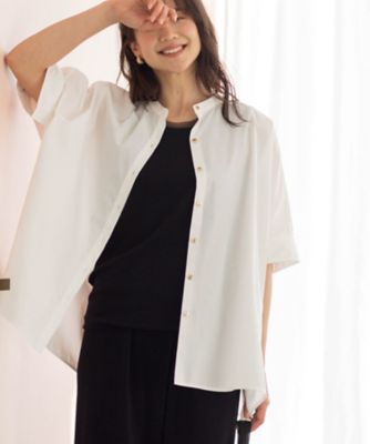 ＜SHOO LA RUE (Women)＞【体型カバー／洗濯機可】インせず着られる　デニムライクシャツ（２００２６０３２２０）