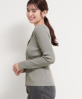 レースレイヤードリブニット（2002603306） | THE SHOP TK