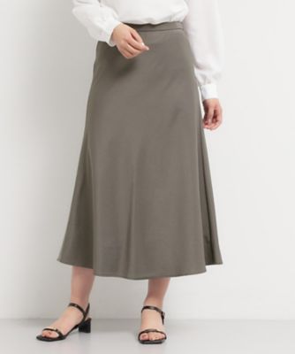 サテンフレアスカート（2002603307） | THE SHOP TK (Women