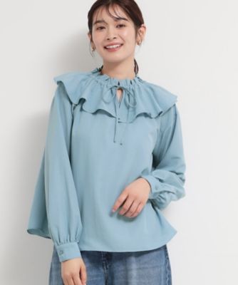 エアリーフリルブラウス（2002603332） | THE SHOP TK