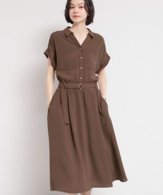 ＜THE SHOP TK (Women)＞【ひんやり／防しわ／吸水速乾／ＵＶケア】欲しいが詰まった　上品フィット＆フレアワンピース（２００２６０３３３３）