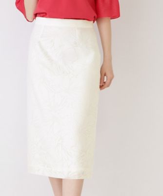 ＜COUP DE CHANCE (Women)＞【手洗い可／日本製／セットアップ可】オパール加工タイトスカート（２００２６０３３８９）