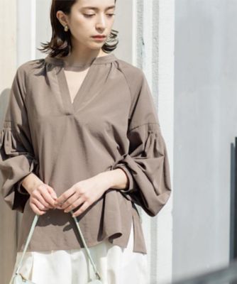 OHGAスキッパーブラウス　美品♡ Oggi.jp掲載】バンドカラースキッパーブラウス | NATURAL BEAUTY BASIC