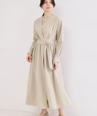 カシュクール風デザインワンピース【洗濯機OK