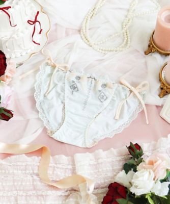 ❤️お値下げ★さえら★アンリコ★お花モチーフとリボン飾り付★キルティングマット特大 イルメラ リボンショーツ（2002603583） | Risa Magli