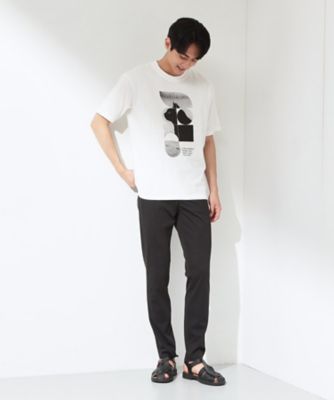 Tシャツ(半袖/袖なし) EMODA - CLANE GRAPHIC T/S WHITE 夏コーデの主役に】グラフィックコットン半袖Tシャツ CAT