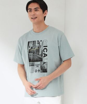 夏コーデの主役に】グラフィックコットン半袖Tシャツ CAT