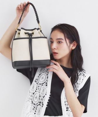 ＜OPAQUE.CLIP (Women)＞２ＷＡＹ素材アソート巾着ショルダーバッグ（２００２６０３６１９）