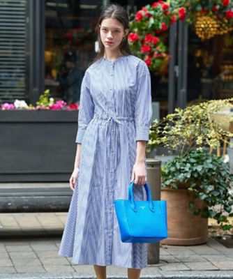 ＜DRESSTERIOR (Women)＞【ウォッシャブル】ロンスト　シャツワンピース（２００２６０３６４８）