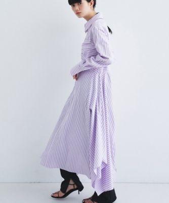 stripe shirt dress（2002603723） | CODE