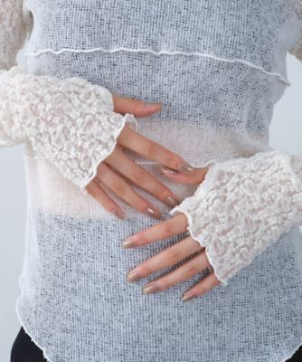 Re】sensual lace sheer top