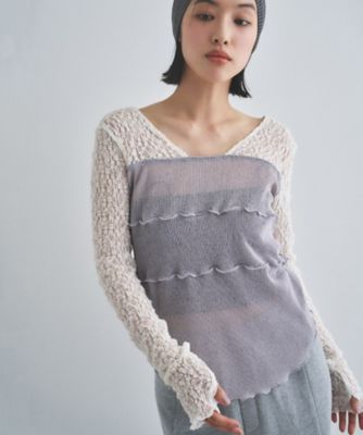 Re】sensual lace sheer top