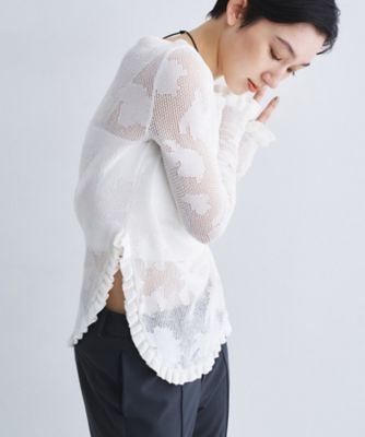 ＜CODE A (Women)＞ｆｌｏｗｅｒ　ｍｅｓｈ　ｐｕｌｌｏｖｅｒ（２００２６０３７７３）