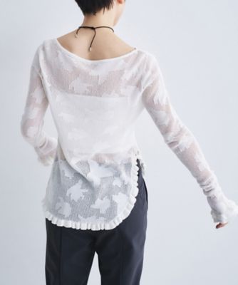 flower mesh pullover（2002603773