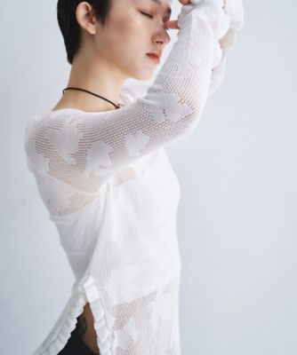 flower mesh pullover（2002603773