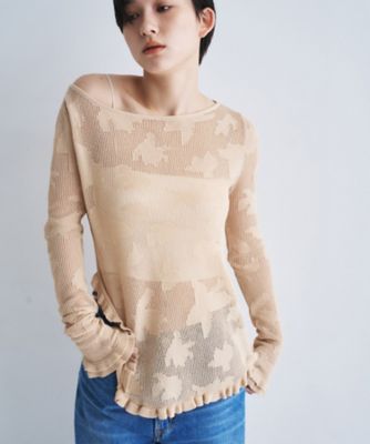 flower mesh pullover（2002603773
