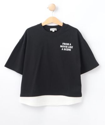 SHOO･LA･RUE (Baby&Kids)/シューラルー 【１００－１５０ｃｍ】ドッキングバックフォトＴシャツ（２００２６０３８５０）