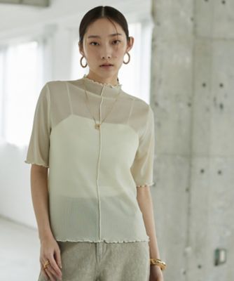 ＜GALLEST (Women)＞シアーラメカットソー（２００２６０３８６２）