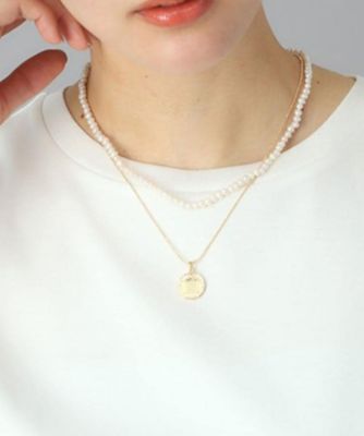 ＜DRESSTERIOR (Women)＞コインチャーム×パール３ＷＡＹネックレス（２００２６０３９１６）