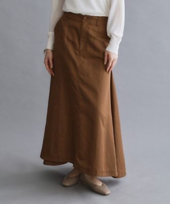 es】サーキュラーロングフレアスカート【洗濯機OK