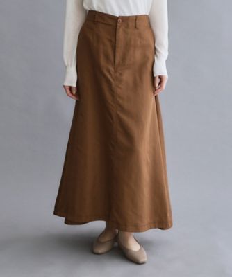 es】サーキュラーロングフレアスカート【洗濯機OK