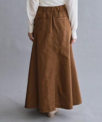 es】サーキュラーロングフレアスカート【洗濯機OK