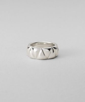 ＜COCOHNIK ONKITSCH (Women)＞シルバー　キルトリングＬ（２００２６０４０７３）