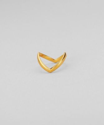 ＜COCOHNIK ONKITSCH (Women)＞シルバー　Ｖラインリング　ＧＰ（２００２６０４０８０）