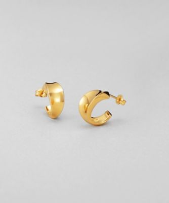 ＜COCOHNIK ONKITSCH (Women)＞シルバー　フローツイストピアス　ＧＰ（２００２６０４０８４）