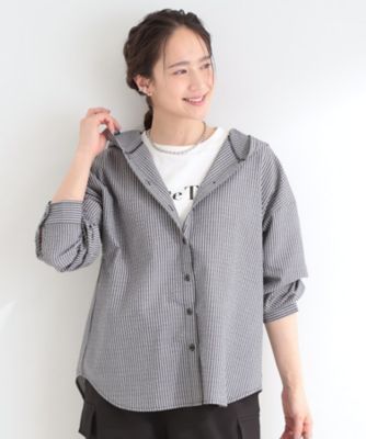 洗濯機可／S－LL／体型カバー】大人カジュアルスタイルに フード